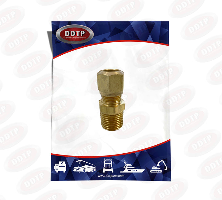 Brass Male Connector 1/2" x 3/8" (No Sealant)