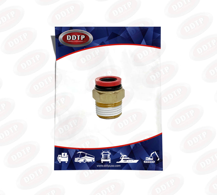 NPT Composite Male Connector DOT Push In 1/2" Tube x 1/2"