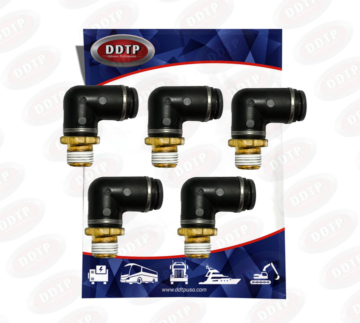 90° Composite Male Elbow 1/4” OD x 1/8" NPT (Set of 5)