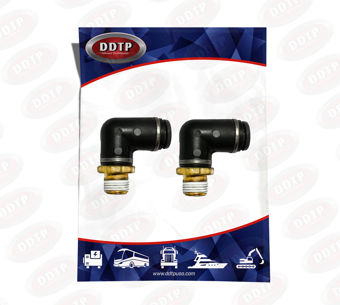 90° Composite Male Elbow 1/4” OD x 1/8" NPT (Set of 2)