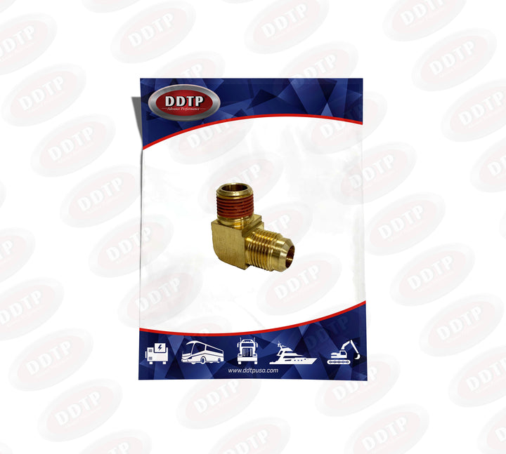Acoplamiento macho de 90°, 1/2" de diámetro interior x 7/8-14" (tamaño de rosca)