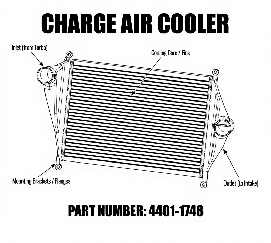 Heavy Duty Radiator | Aluminum Core Engine Cooling Radiator (4401 1748)