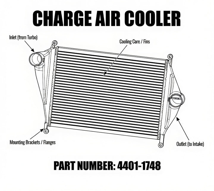 Heavy Duty Radiator | Aluminum Core Engine Cooling Radiator (4401 1748)