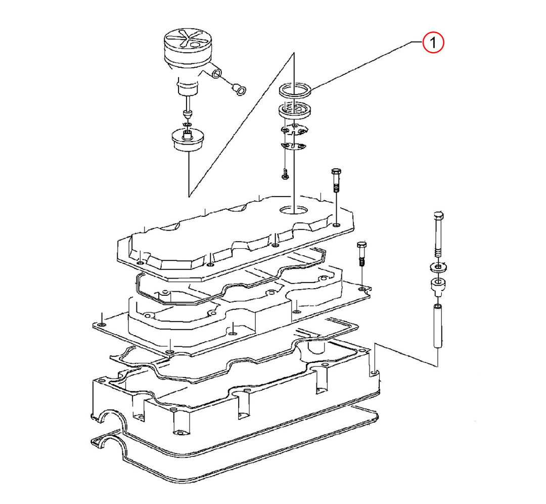 Seal Rocker Cover Breather S60 12.7L (05103646)