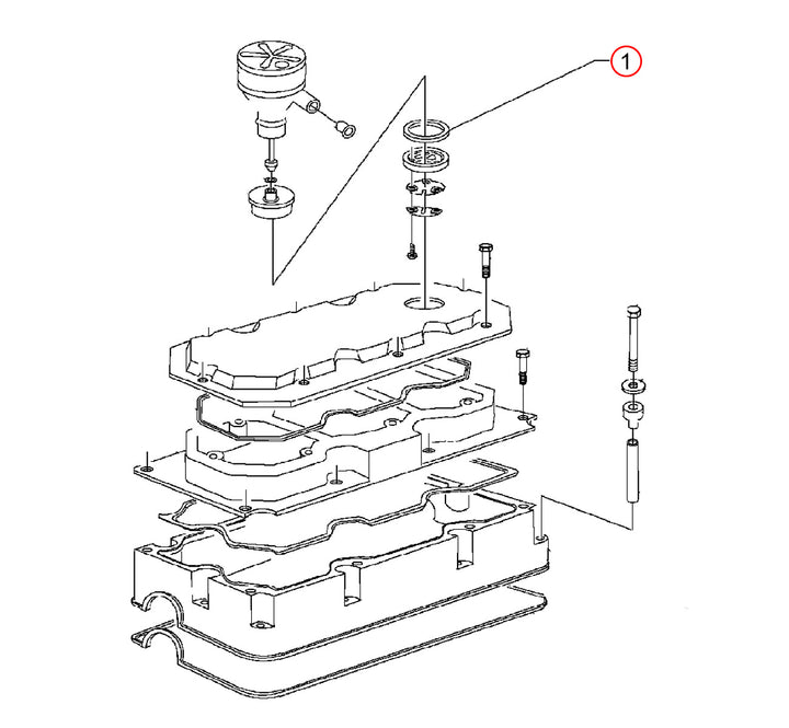 Seal Rocker Cover Breather S60 12.7L (05103646)