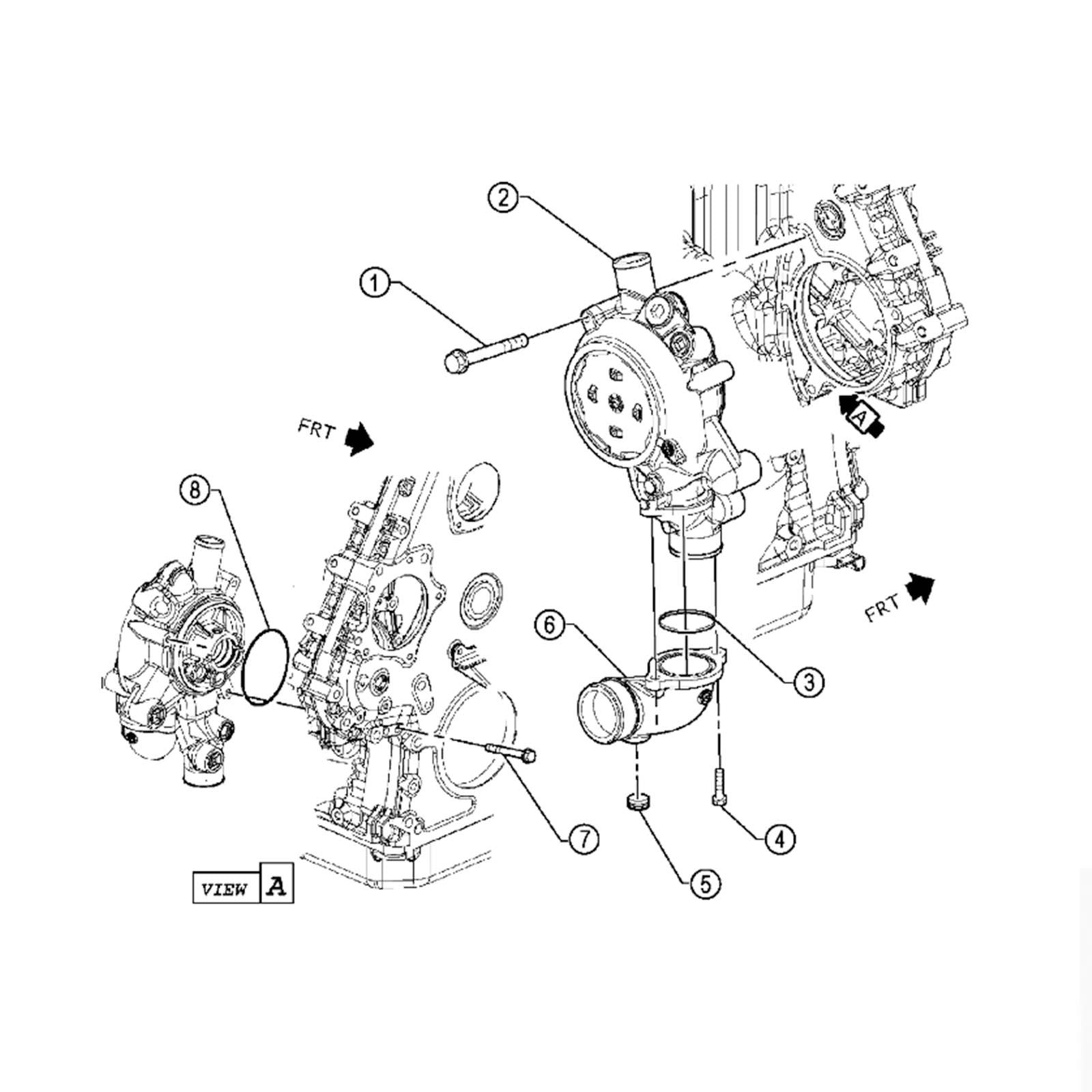 Water Pump ASM S60 14L ( R23535017 ) – DDTP STORE ONLINE